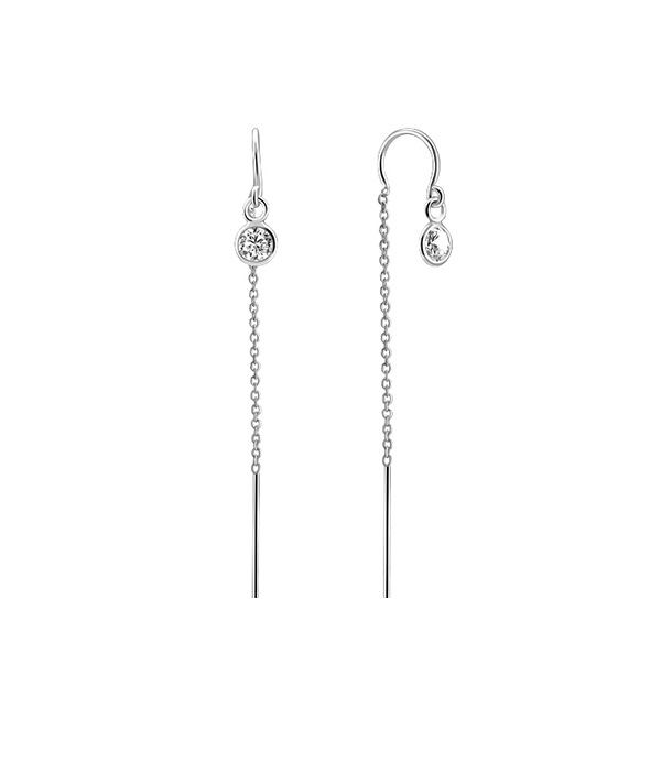 925 Sterling silver earring with cubic zircon.