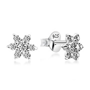925 Sterling silver stud with cubic zircon.