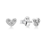 925 Sterling silver stud with cubic zircon.