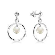 925 Sterling silver stud with cubic zircon.