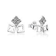 925 Sterling silver earring with cubic zircon.