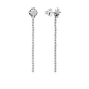 925 Sterling silver stud with cubic zircon.