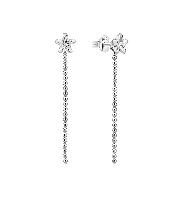 925 Sterling silver stud with cubic zircon.