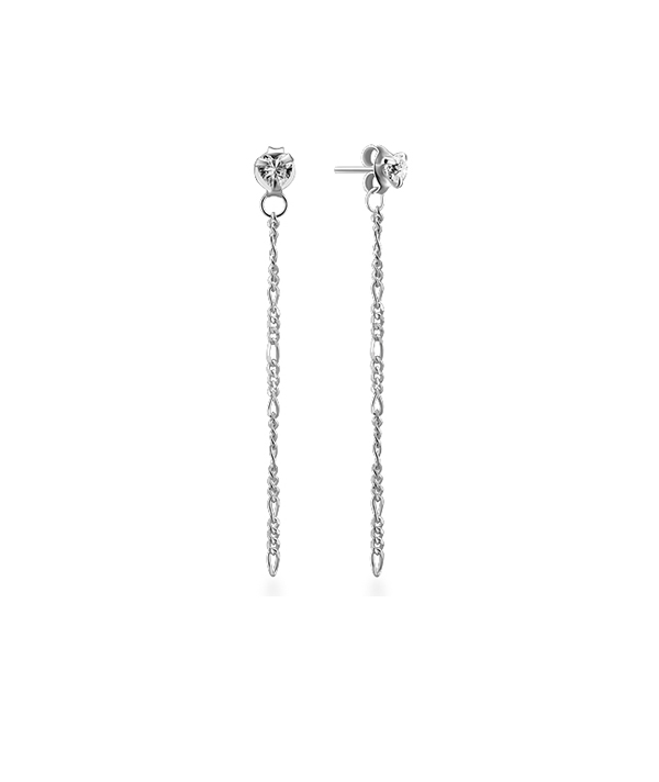 925 Sterling silver stud with cubic zircon.