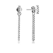 925 Sterling silver stud with cubic zircon.