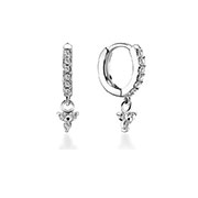 925 Sterling silver earring with cubic zircon.
