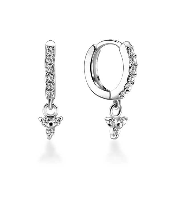 925 Sterling silver earring with cubic zircon.