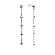 925 Sterling silver stud with cubic zircon.