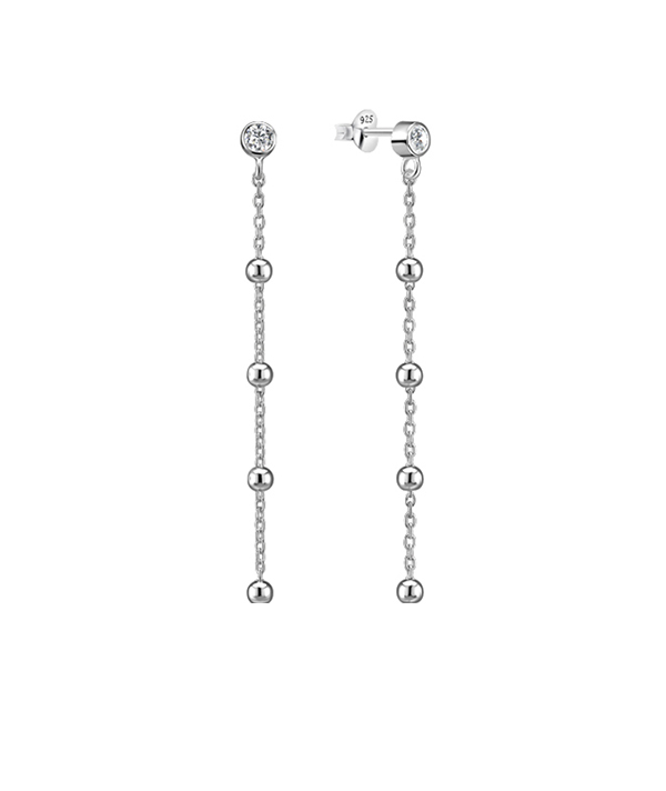 925 Sterling silver stud with cubic zircon.