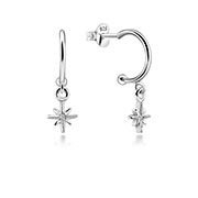 925 Sterling silver stud with cubic zircon.