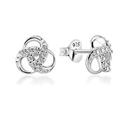 925 Sterling silver earring with cubic zircon.