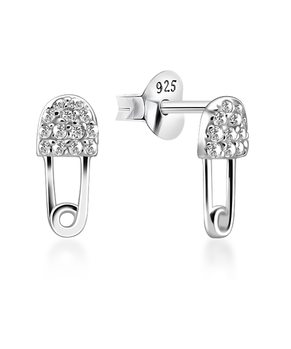 925 Sterling silver earring with cubic zircon.