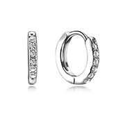 925 Sterling silver earring with cubic zircon.