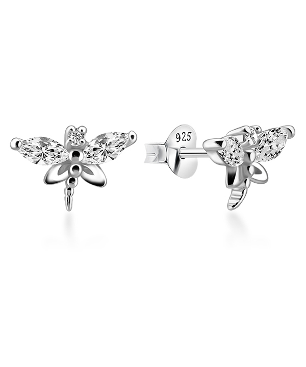 925 Sterling silver earring with cubic zircon.