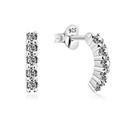 925 Sterling silver stud with cubic zircon.
