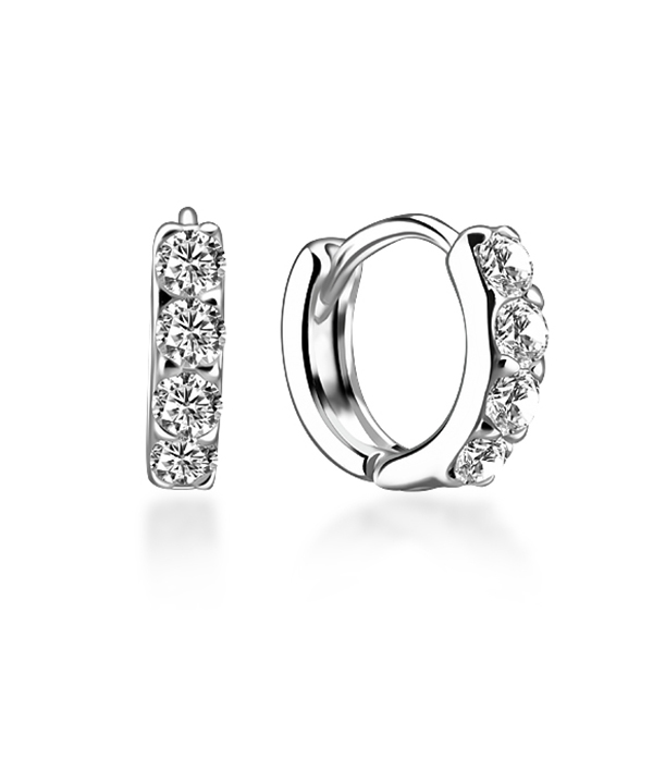 925 Sterling silver earring with cubic zircon.