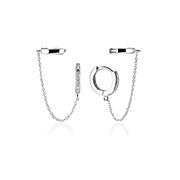925 Sterling silver earring with cubic zircon.