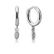 925 Sterling silver earring with cubic zircon.