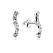 925 Sterling silver earring with cubic zircon.