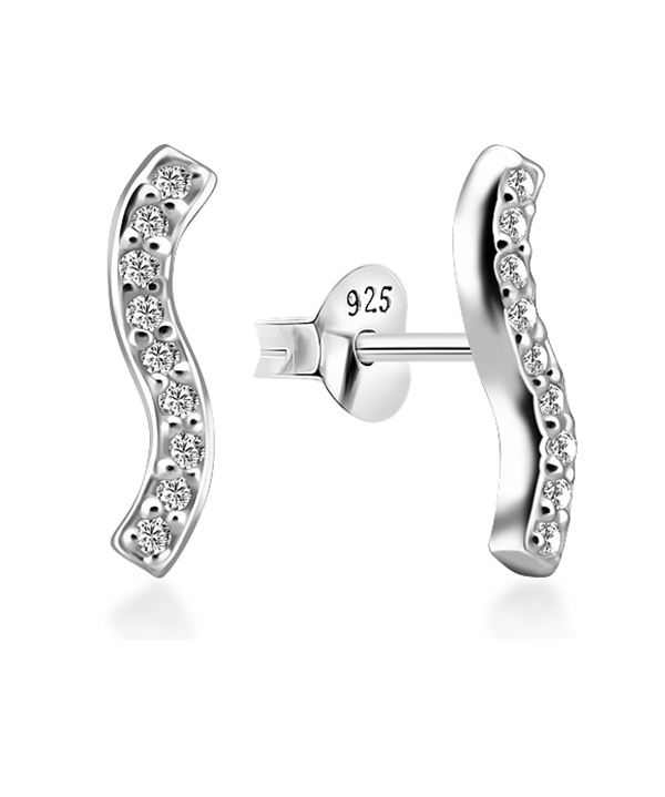 925 Sterling silver earring with cubic zircon.