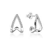 925 Sterling silver earring with cubic zircon.
