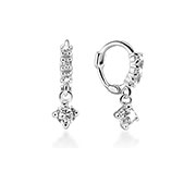 925 Sterling silver earring with cubic zircon.