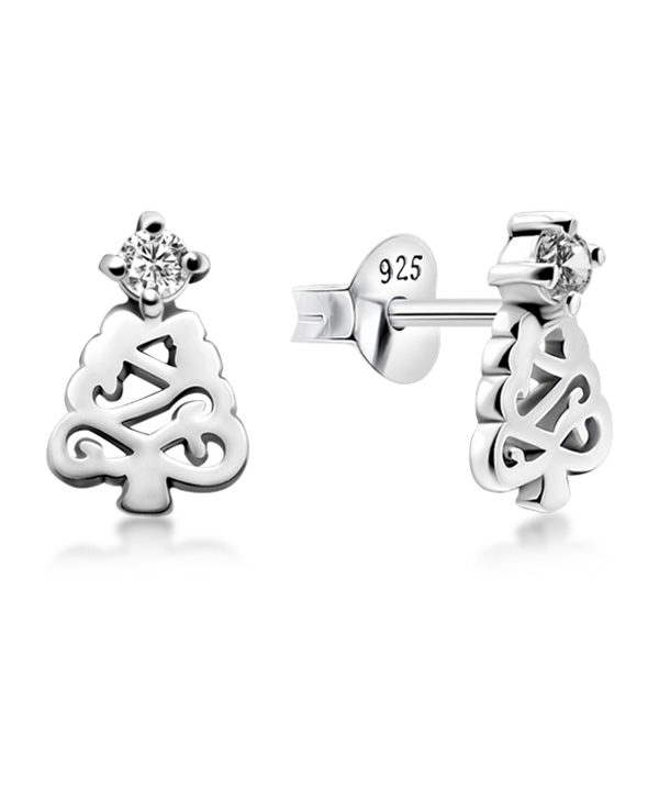 925 Sterling silver earring with cubic zircon.