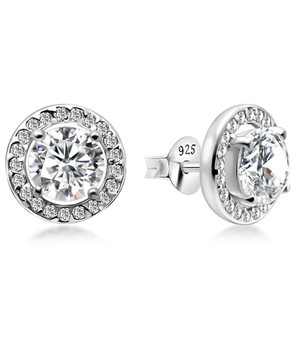 925 Sterling silver earring with cubic zircon.