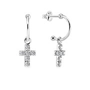 925 Sterling silver earring with cubic zircon.