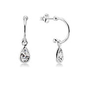 925 Sterling silver earring with cubic zircon.