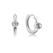 925 Sterling silver earring with cubic zircon.