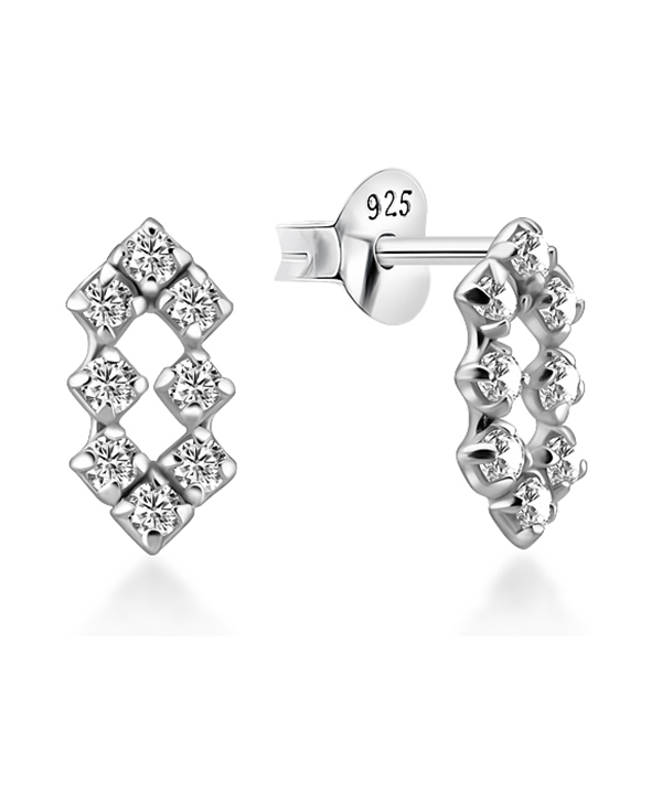 925 Sterling silver earring with cubic zircon.