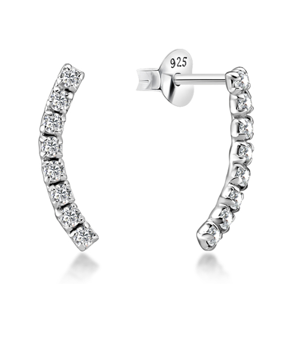 925 Sterling silver earring with cubic zircon.