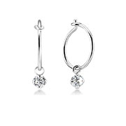 925 Sterling silver earring with cubic zircon.