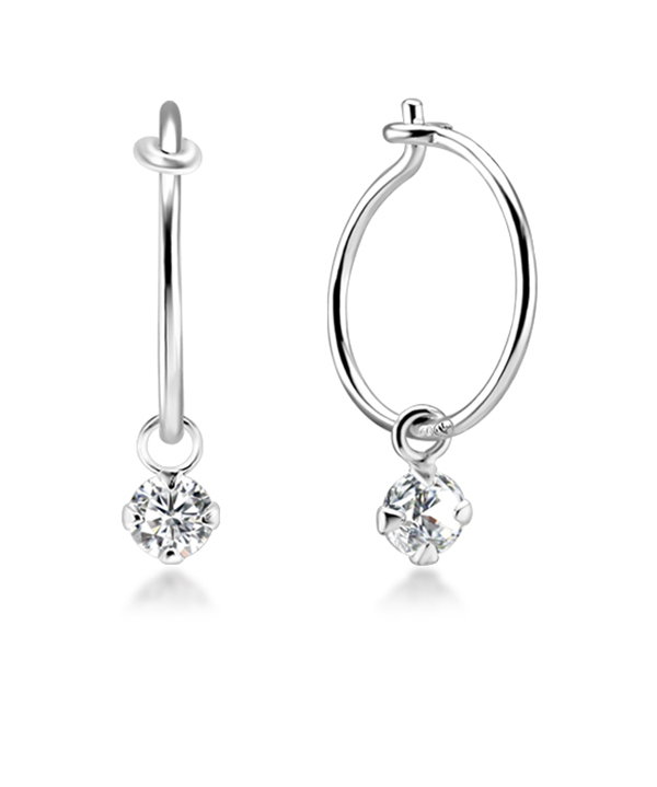 925 Sterling silver earring with cubic zircon.
