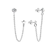 925 Sterling silver earring with cubic zircon.