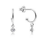 925 Sterling silver earring with cubic zircon.
