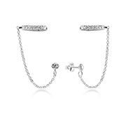 925 Sterling silver earring with cubic zircon.