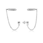 925 Sterling silver earring with cubic zircon.
