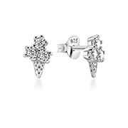 925 Sterling silver earring with cubic zircon.