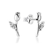 925 Sterling silver earring with cubic zircon.