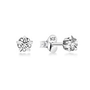 925 Sterling silver stud with cubic zircon.