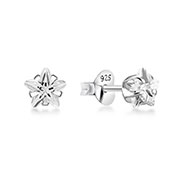 925 Sterling silver stud with cubic zircon.