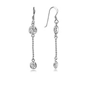 925 Sterling silver stud with cubic zircon.