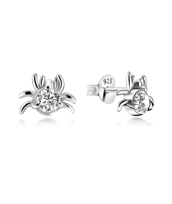 925 Sterling silver stud with cubic zircon.