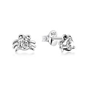 925 Sterling silver stud with cubic zircon.