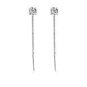 925 Sterling silver stud with cubic zircon.