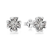 925 Sterling silver stud with cubic zircon.