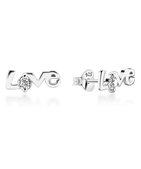 925 Sterling silver earring with cubic zircon.