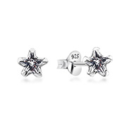 925 Sterling silver stud with cubic zircon.